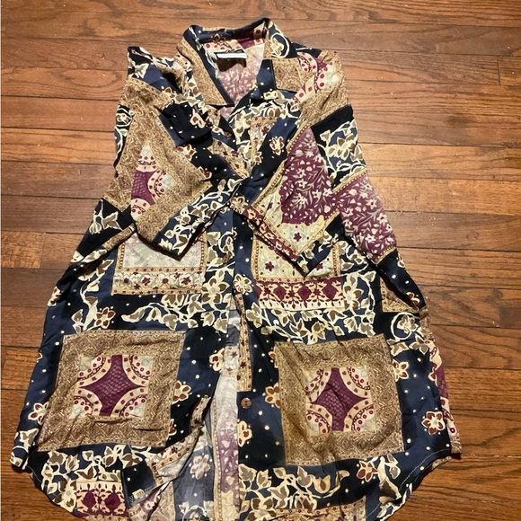 Men's Multicolor Casual Button Down Shirt - Picture 3 of 5